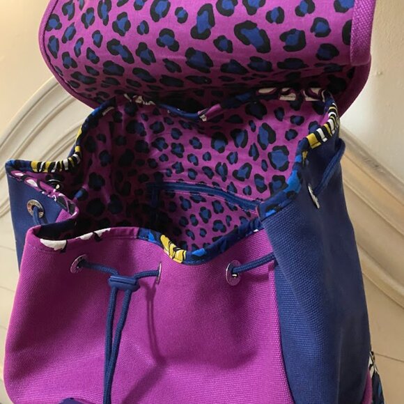 Vera Bradley Canvas Backpack African Violet - Picture 4 of 11